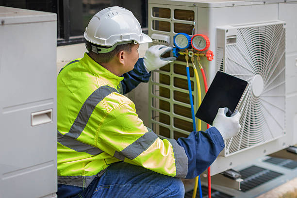 Professional Hvac technician working in Danvers, MA